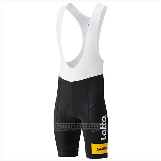 2018 Fahrradbekleidung Lotto NL Jumbo Gelb und Shwarz Trikot Kurzarm und Tragerhose - zum Schließen ins Bild klicken